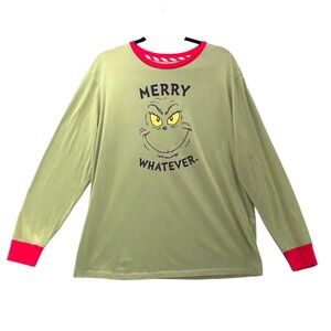 Grinch Pajama Top‎ Green Large